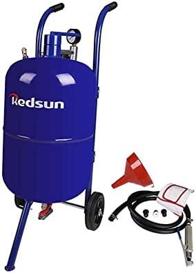 Sand Blaster 10 Gallon Abrasive Blaster Portable Power Sand Blasting Kit for Removing Paint, Stain, Rust, Compatible Pressure Sand Blaster (Blue)