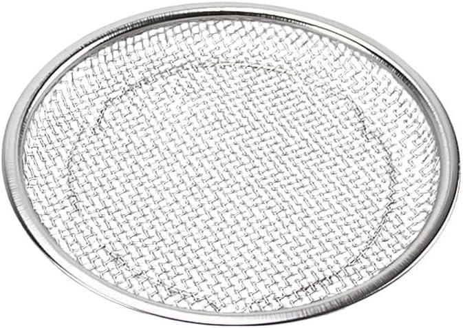 Stainless Steel Filter Tray Round Mesh Basket for Frying and Grilling, Oil Draining Strainer Cooking Accessory, Efficient Drainage and Even Heat Distribution for Kitchen Use(18cm)