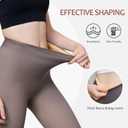 EXQUISLIFE Fleece Lined Tights Sheer Women - Fake Translucent Warm Pantyhose Leggings Sheer Thick Tights, for Winter (Black)