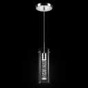 1 Pack Pendant Ceiling Light Fixture, Pendant Lights for Kitchen Island Crystal Pendant Light, 1-Light Integrated Kitchen Hanging Light Fixture Modern Island Light with Bubble Glass (Cold)