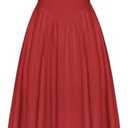 Scarlet Darkness Women's One Size Black Sleeveless Square Neck A-Line Mid-Calf Length Summer Casual Dress, Medium