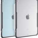 TineeOwl iPad Air 11 Inch Case M3/M2 (2025/2024), 5/4 Gen 10.9 inch (2022/2020), Ultra Thin, Matte Clear, Supports Apple Pencil Charging and Touch ID, TPU Bumper (Black/Matte Back)