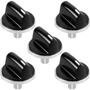 AMI PARTS 00650847 Knobs Cooktop Stove Knobs Fit for Bosch Stove Knob, Replace 00650847 650847 1999734 AH3480601 Range Oven Gas Stove Knob (5 pcs)
