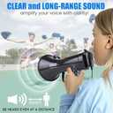 PYLE-PRO 50W Megaphone Speaker PA Bullhorn, Black Aux Input, Adjustable Volume, Siren, 35mm Aux Input, Ideal for Sports Events & Emergency Drills- PMP53IN