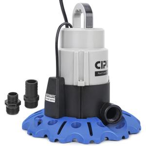 1/3HP Pool Cover Pump with Automatic Sensor Switch 2520GPH High Flow Submersible Sump Pump with 25FT Power Cord Easy to Use for Pool Covers Ponds Rain Barrels Basements