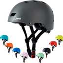 Bike Skateboard Helmet, Adjustable and Multi-Sport for Skate Scooter, 3 Sizes for Adult Youth Kids Toddler, Small