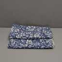 MIULEE Floral Pillow Covers Decorative Throw Pillow Covers 18x18 Pack of 2 Modern Linen Cushion Covers Farmhouse Neutral Pillow Covers for Living Room Sofa Bed, Blue