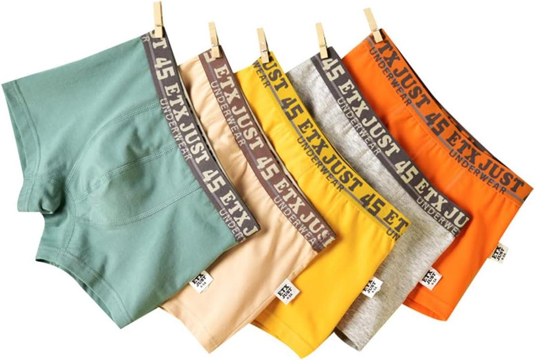 Boys Underwear Boxer Briefs Cotton Comfort Breathable Little Boys Shorts Boxer for Toddler and Big Kids (14-16 YRS, Gb025)