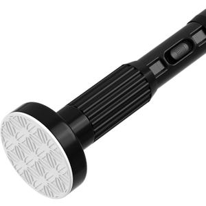 Black Tension Curtain Rods for Windows 41-146 Inches Heavy Duty Tension Rod Adjustable Curtain Rods No Drilling for Bathroom Living Room Outdoor Patio Hold Up Blackout Curtains and Non Slip