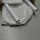 U-Shaped Outdoor Handrail, 2 Pack White Hand Railing 22.8 Inch