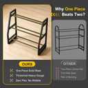 Heavy Duty 3-Tier Dumbbell Rack, 600 LBS Capacity Adjustable Weight Rack for Kettlebells & Dumbbells, One-Piece Solid Steel Home Gym Storage Stand, Space-Saving Corner Organizer with Hooks (32" H x 31.5" L)