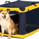 A 4 Pet 36-in Foldable Soft-Sided Dog Crate for Large Dogs
patented screw frame, Lockable zippers, waterproof base, washable cover, outdoor/indoor/car