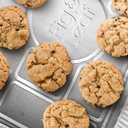 (25 Pack) 1/4 Size Cookie Sheet Baking Cake Pans l 12.8” x 8.9” Disposable Aluminum Foil Trays l Premium Heavy Duty Nonstick Baking Sheets Reusable