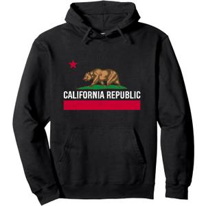 California Republic state flag Pullover Hoodie 2XL