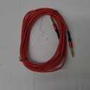 JSAUX 1/4 Inch Guitar Instrument Cable 20FT, 6.35mm (1/4) TRS to 6.35mm (1/4) TRS Stereo Audio Cable Male to Male Straight-to-Straight for Electric Guitar, bass Guitar, Electric Mandolin-Red