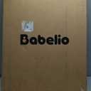 Babelio Baby Gate for Stairs & Doorways, 26-43" W 34" H Extra Tall| No Bottom Bar| Easy Installation| One-handed Operation| Auto-close| Hardware Mount (Drill Needed) Safety Dog/Pet Gate Indoor (Black)