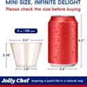 JOLLY CHEF 5 oz 100 Pack Small Glitter Disposable Cups, Glitter Plastic Cups, Disposable Plastic Shot Glasses Perfect for Parties Halloween Thanksgiving Christmas