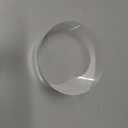 CiaoHER 2in Thickness 4in Diameter Acrylic Disc Display Block Clear Polished Round Pedestal Stand Riser 4" x 2", 1 Pack