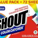 Shout Color Catcher Sheets for Laundry, Maintains Clothes Original Colors, 72 Count