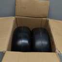 13x5.00-6" Flat Free Lawn Mower Tires, Zero-steering Lawn Mower Front Wheels, Solid Wheels Residential and Commercial Use, Suitable for 3/4-inch and 5/8-inch Bearings, Adjusted Center Hub, 2 pack