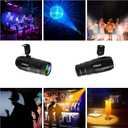 Pinspot Light, AQool Mini 15W Mirror Ball Spotlight, Super Bright RGBW LED Beam Pinspot Lights, Remote Control Stage Lighting for DJ Disco Band Dance Party Show Bar Club Wedding