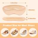 2 x Dr.Tucker+ Heel Grips for Womens Shoes, Heel Pads for Shoes Too Big, Inserts for Prevent Slipping and Rubbing Blister, Gel Heel Protectors (with Shoe Horn)