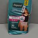 Depend Fresh Protection Adult Diapers, Incontinence Underwear for Women, Disposable, Maximum, Medium, Blush, 30 Count