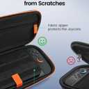 2 x TRANSNOVO Switch 2 Carrying Case for Nintendo Switch 2 (2025) Protective Hard Shell Travel Case with 12 Game Card Slots, Shockproof Storage Bag for Switch 2 Accessories, Soft Plush Lining, Black