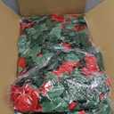 Aneco 8 Pack 64 FT Red Flower Garland Kentucky Artificial Rose Vines Derby Roses Fake Vine Flowers Plants Party Supplies for Kentucky Holiday Wedding Garden Craft Art Decoration