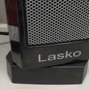 Lasko CT14650 Small Portable 1500W Oscillating Electric Ceramic Space Heater with Manual Thermostat and Overheat Safety Protection for Indoor Home Use (15.7 inches (Pack of 1))