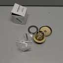 PRIMSOPH Tip-Toe Tub Drain Trim Kit with One Hole Overflow Faceplate Conversion Kit Assembly Universal Fine Coarse Thread Replacement Brushed Gold