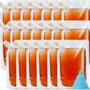 20 Pcs Liquor Flasks Cruise Pouch Reusable Sneak Travel Drinking Flask Concealable Alcohol Plastic Flasks bags with Funnel (8 oz)