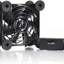 Quiet 80mm USB Fan, 5V USB Portable Cooling Fan for Flat Panel Xbox DVR PlayStation Router TV Receiver Computer Cabinet Cooler
