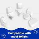 3.0 bidet Toilet Seat attachment, self-cleaning, dual nozzles, adjustable water pressure, stainless steel water inlet, angle control and easy to install, provides buttocks and private parts cleaning.