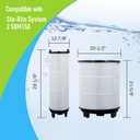 S8M150 Pool filter cartridge set Replacement for Sta-Rite S8M150 System 3, 170147, 25022-0203s-25021-0202s, SR450, 450 Sq.Ft. (Black)