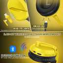WolfLawS Wireless Gaming Headset with Noise Canceling Microphone for PS5, PC, PS4, 2.4G/Bluetooth Gaming Headphones with USB and Type-c Connector, Wired Mode for Controller - Yellow