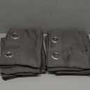 NICETOWN Gray Blackout Curtains for Bedroom 84 inches Long - Thermal Drapes Grommet Room Darkening Light Blocking Curtains Window Treatments for Living Room (2 Panels, W52 x L84, Grey)