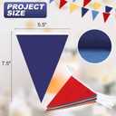 Red Blue Yellow Pennant Banner Garland Bunting Decorations for Circus Clown Carnival Birthday Wedding Outdoor Hanging Festivals 33Feet 32 Flags