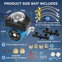 Hot Water Recirculating Pump Kit for Tank Water Heaters Programmable Timer, Two Upgraded Brass Bypass Sensor Valves, 4-Line Configuration, Easy DIY Installation 0955805,595916
