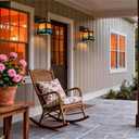 TOCHIC Rustic Outdoor Wall Sconces 2 Pack, Waterproof Porch Lights