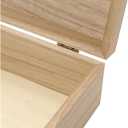 24 Pack Unfinished Wood Box with Lid Crafts 8.3 x 6 x 2.7 Inches Wooden Box for DIY Arts Project