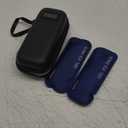 Insulin Cooler Travel Case, Portable Temperature Display Medicine Travel Cooler, Diabetes Case with 2 Reusable Ice Packs TSA Approved for Diabetic Supplies Patent Pending(Black)