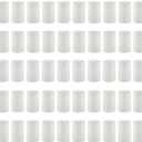 Housecret 50 Pack 2" D x 3" H (20 Hour Burn Time) White Unscented Votive Candles, Hand Poured Wax Candle Ideal Gifts for Weddings Birthdays Christmas Holidays Party