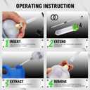 SWANLAKE 200cc Fluid Extractor, Extraction&Fill Pump, Fluid Syringe Pump Manual Suction Vacuum Fuel Car Transfer