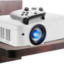 Wooden Floating Shelf, 1 Shelf, Entertainment Center for Projector, PS5, DVD Player, Game Console, Cable Box, 20lbs Capacity