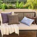 MIULEE Outdoor Waterproof Throw Pillow Covers Decorative Farmhouse Water Resistant Cushion Covers for Tent Patio Garden Couch Sofa Pack of 2, 18x18 Inch Brown