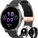 Smart Watches for Men Women(Answer/Make Calls), 1.27" HD Screen Fitness Tracker with Heart Rate/Sleep Monitor, 130+ Sport Modes IP68 Waterproof Activity Tracking, Smart watch for Android iPhone, Black