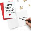 11 x Fathers Day Card from Wife, Girlfriend - Fathers Day Gift for Husband, Dad, Boyfriend - Happy Father's Day Card for Husband, Dad, Boyfriend - Funny Fathers Day Card with Envelope