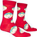 Crazy Socks Cartman Faces Fun Print Novelty Crew Socks for Men