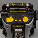 STANLEY J5C09 JUMPiT Portable Power Station Jump Starter: 1000 Peak/500 Instant Amps, 120 PSI Air Compressor, USB Port, Battery Clamps